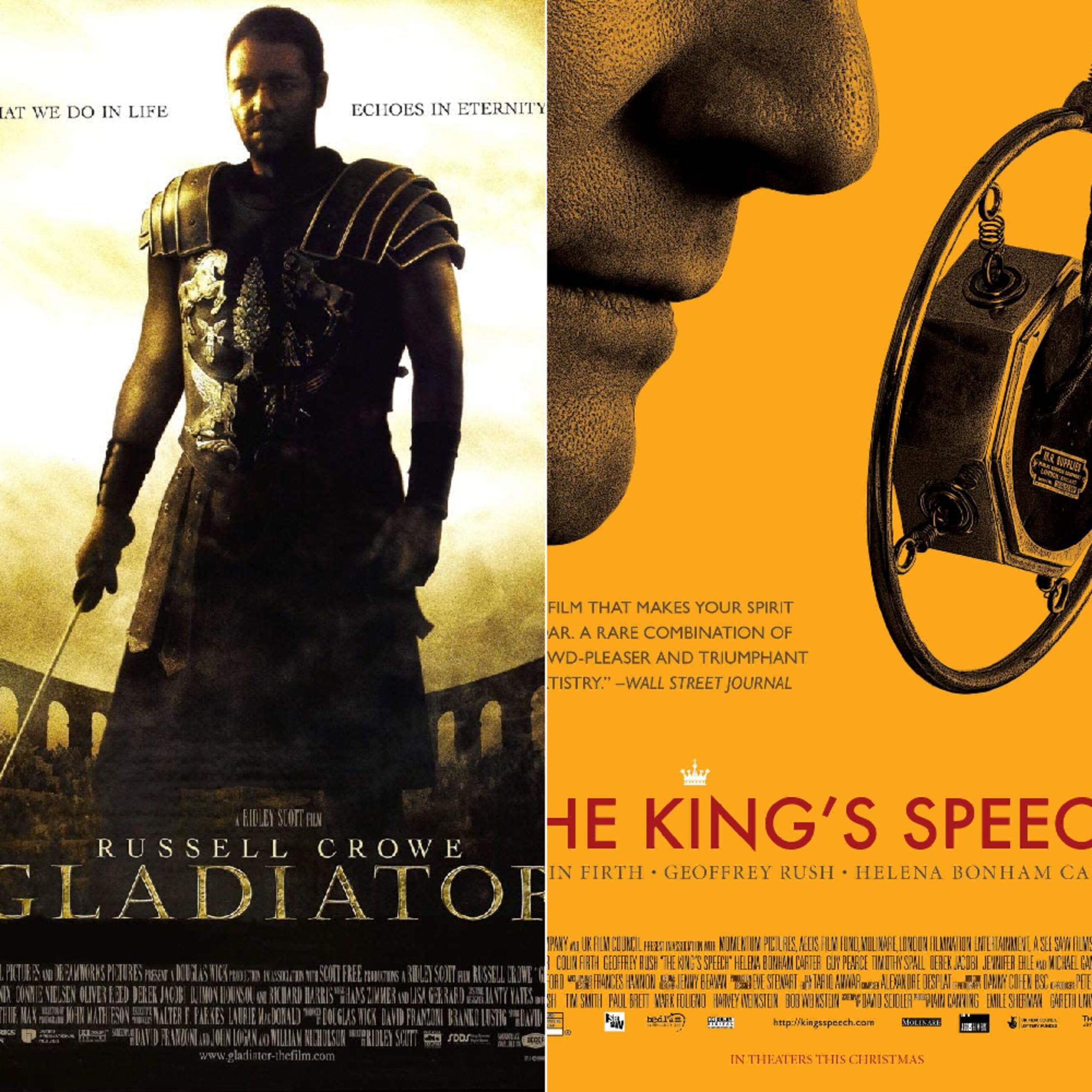 Film/Off Episode 72 - Bedste Film-vindere (Gladiator & The King's Speech)